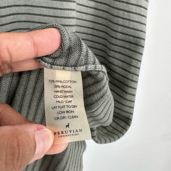 Peruvian Connection Escala Ombre Cotton Knee‎ Length Dress Size Large - Picture 4 of 4